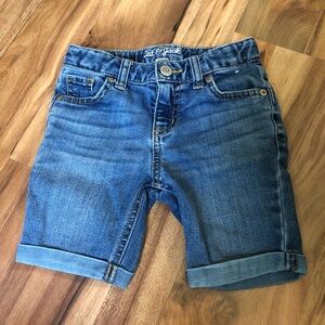 Cat & Jack Bermuda girls XS 4-5 Jean denim shorts